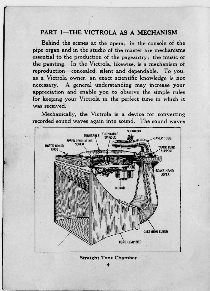 Instructions for the Orthophonic Victrola