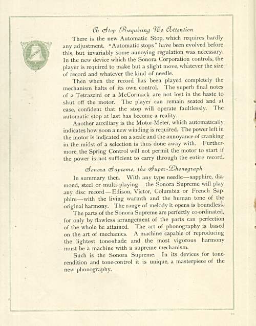 next page of the Sonora Supreme catalog