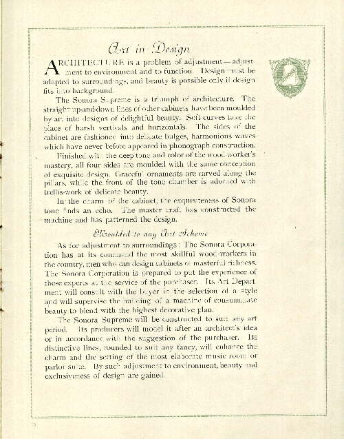 next page of the Sonora Supreme catalog