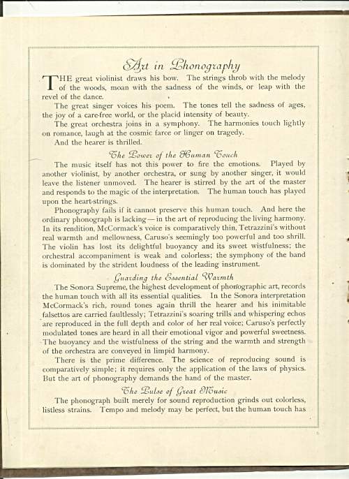 next page of the Sonora Supreme catalog