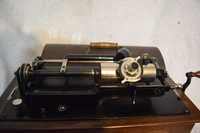a third thumbnail of Edison Model A Home Phonograph Red Banner