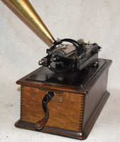 a sixth thumbnail of Edison Model A Home Phonograph Red Banner