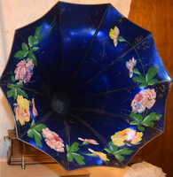 a third thumbnail of Edison Standard Phonograph with blue morning glory horn