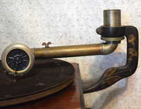 a fourth thumbnail of European disc phonograph with frieze
